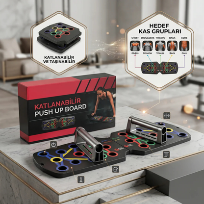 Pro-Push 4'ü 1 Arada Şınav Tahtası